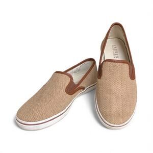 Lauren by Ralph Lauren RLL Janis Burlap Slip-On Casual Shoes Size 6B
